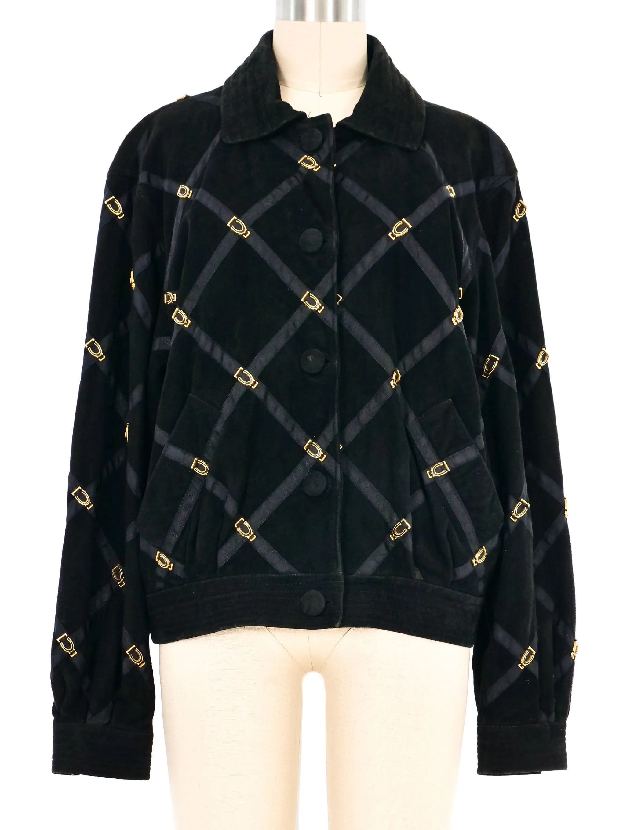 Bruno Magli Suede Buckle Bomber