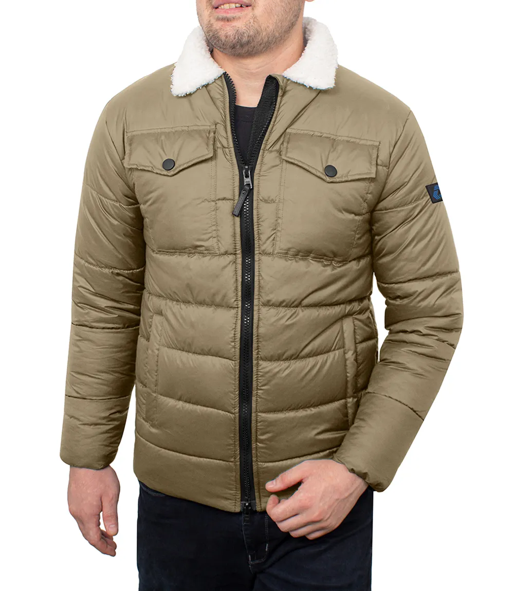 Bryce Beige Puffer Jacket Men's