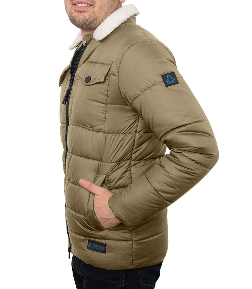 Bryce Beige Puffer Jacket Men's