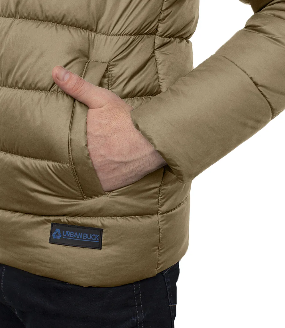 Bryce Beige Puffer Jacket Men's