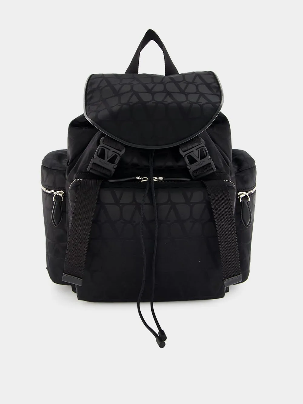 Buckled Foldover Top Backpack