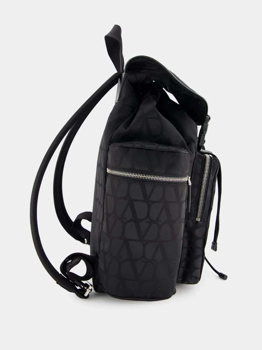 Buckled Foldover Top Backpack