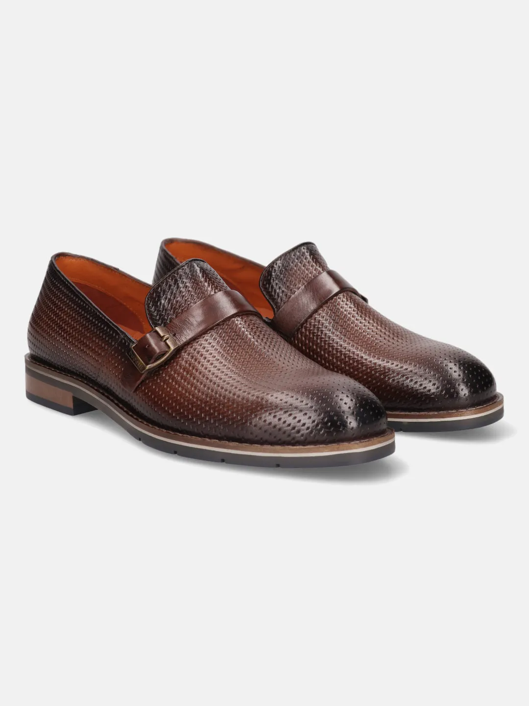 bugatti Brown Premium Leather Loafers