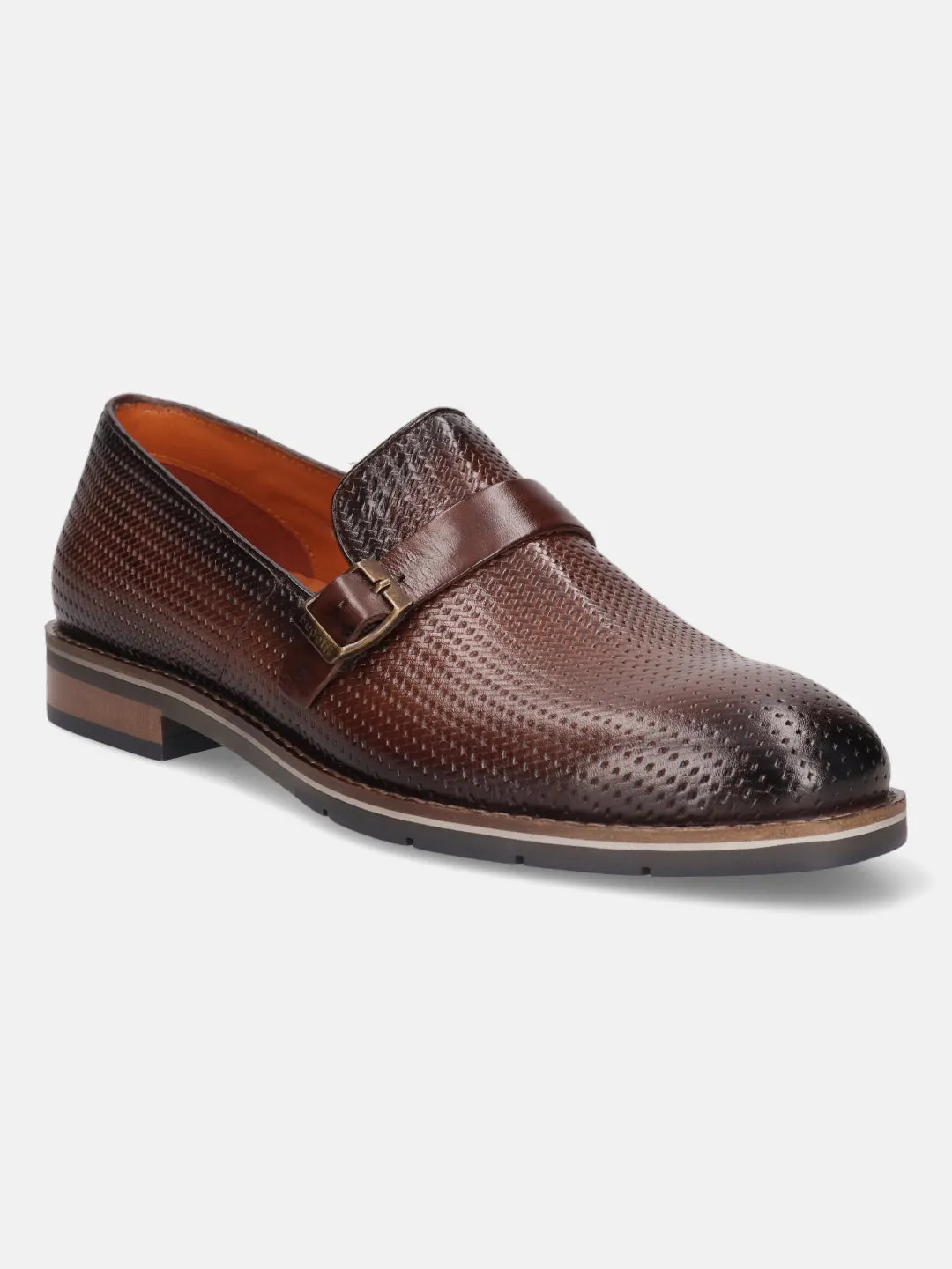 bugatti Brown Premium Leather Loafers