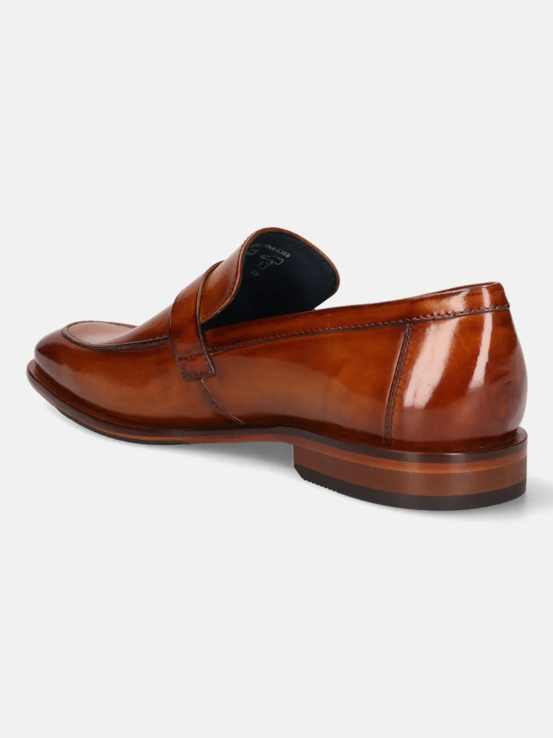 bugatti Cognac Premium Leather Loafers