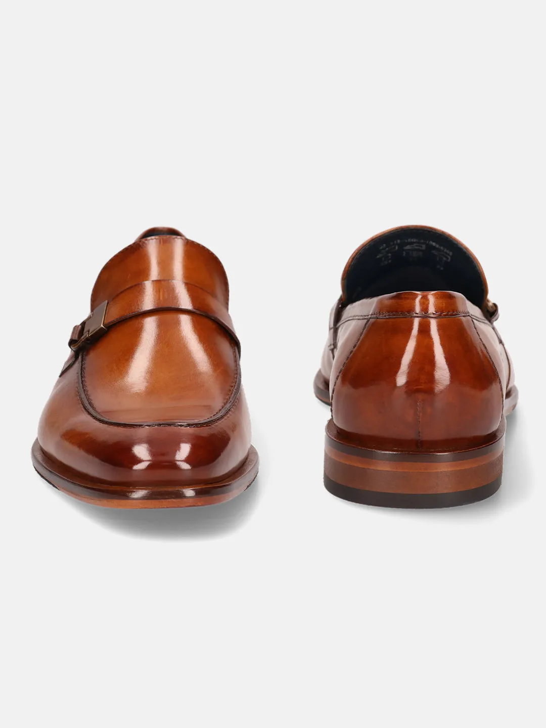 bugatti Cognac Premium Leather Loafers