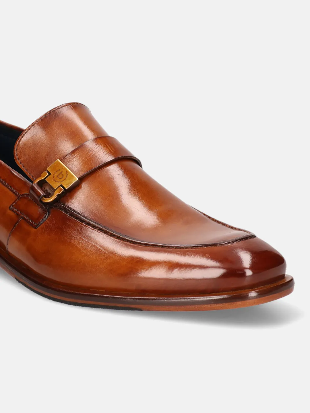 bugatti Cognac Premium Leather Loafers