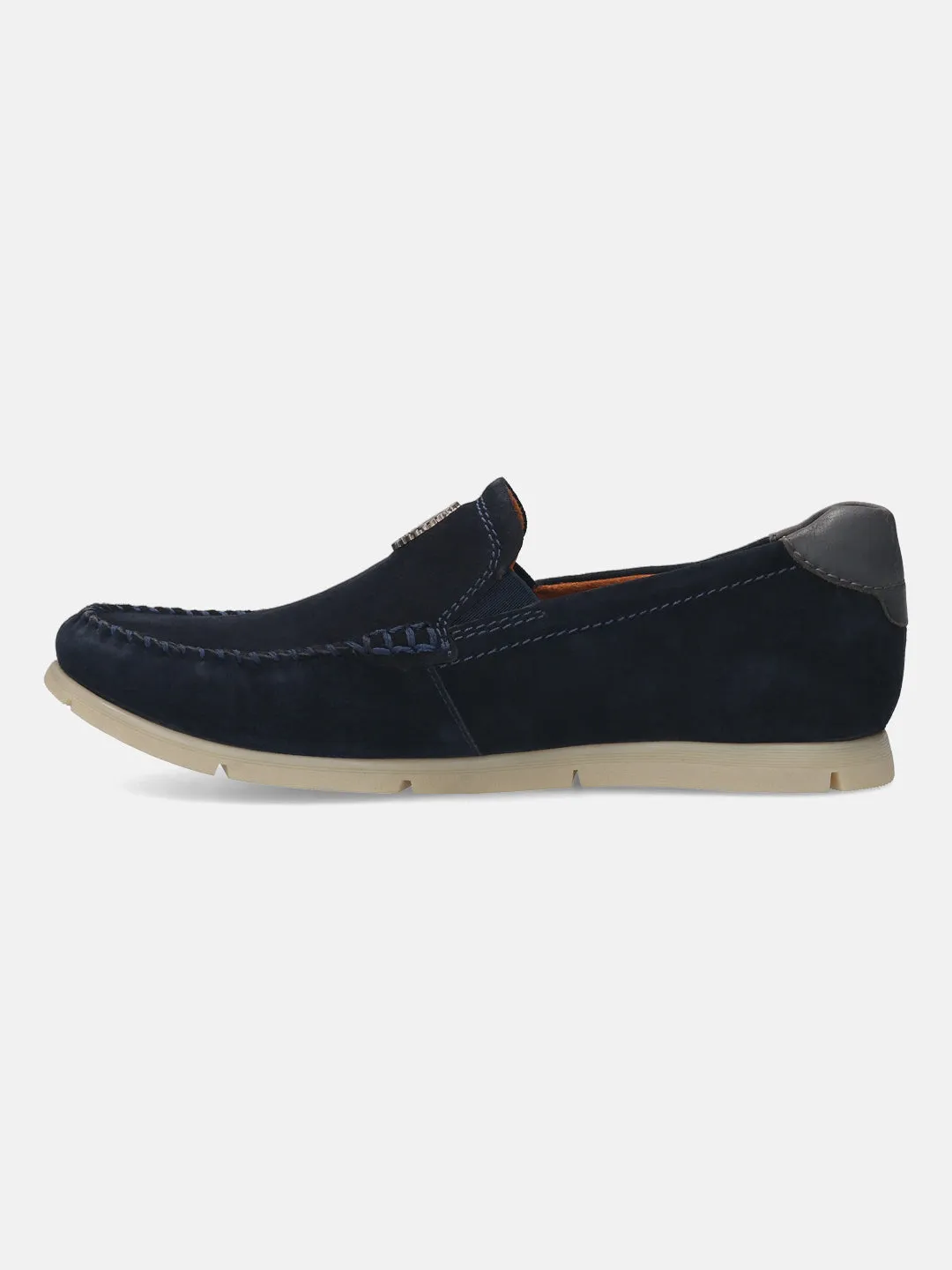 bugatti Dark Blue Suede Loafers