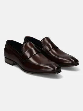 bugatti Premium Leather Brown Penny Loafers