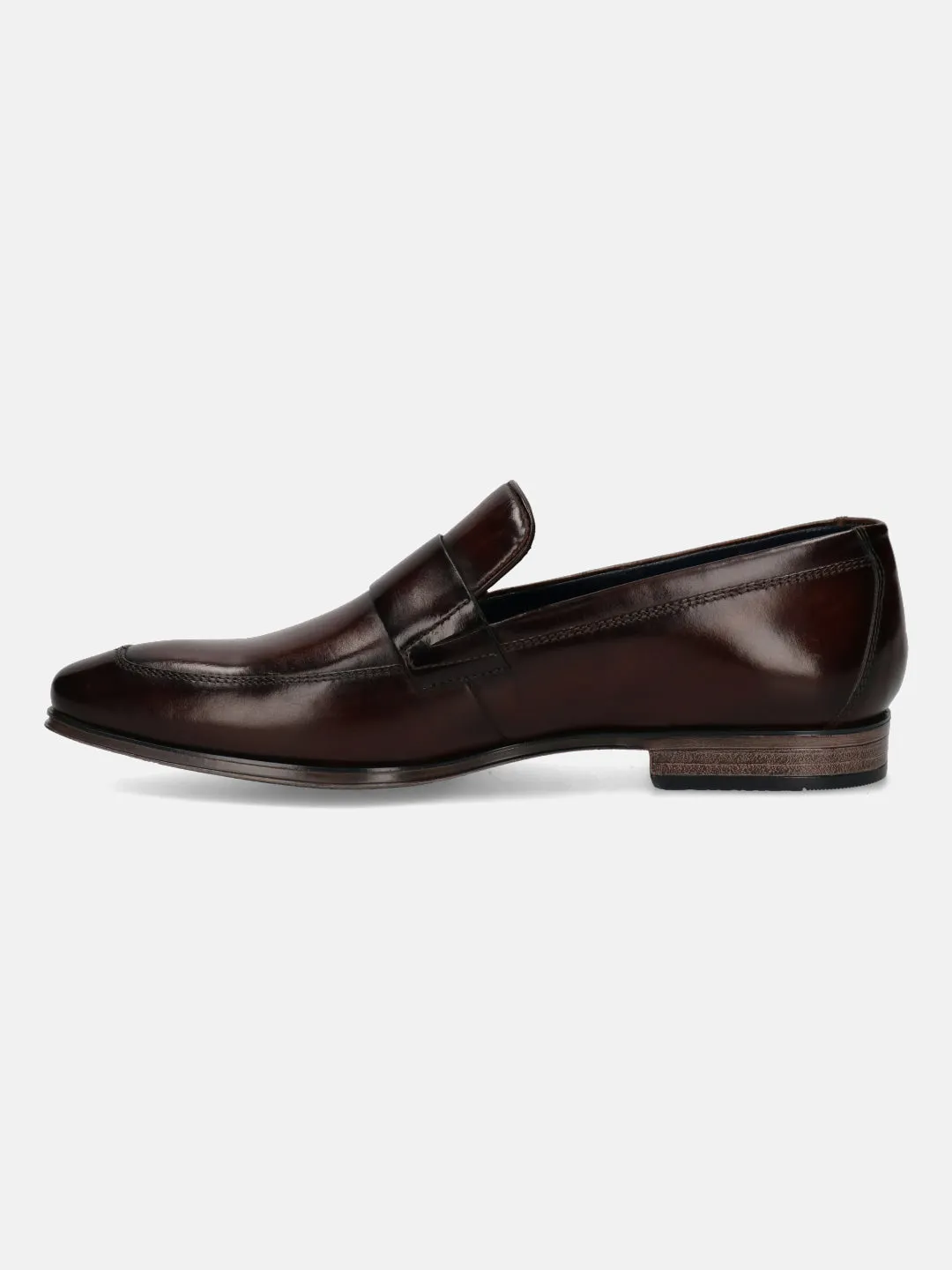 bugatti Premium Leather Brown Penny Loafers