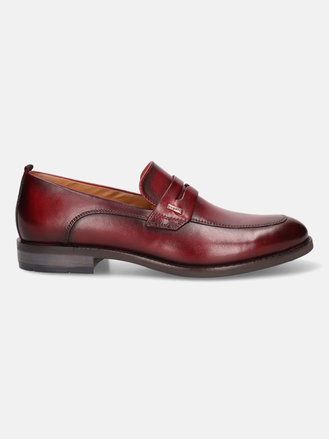 bugatti Red Premium Leather Loafers