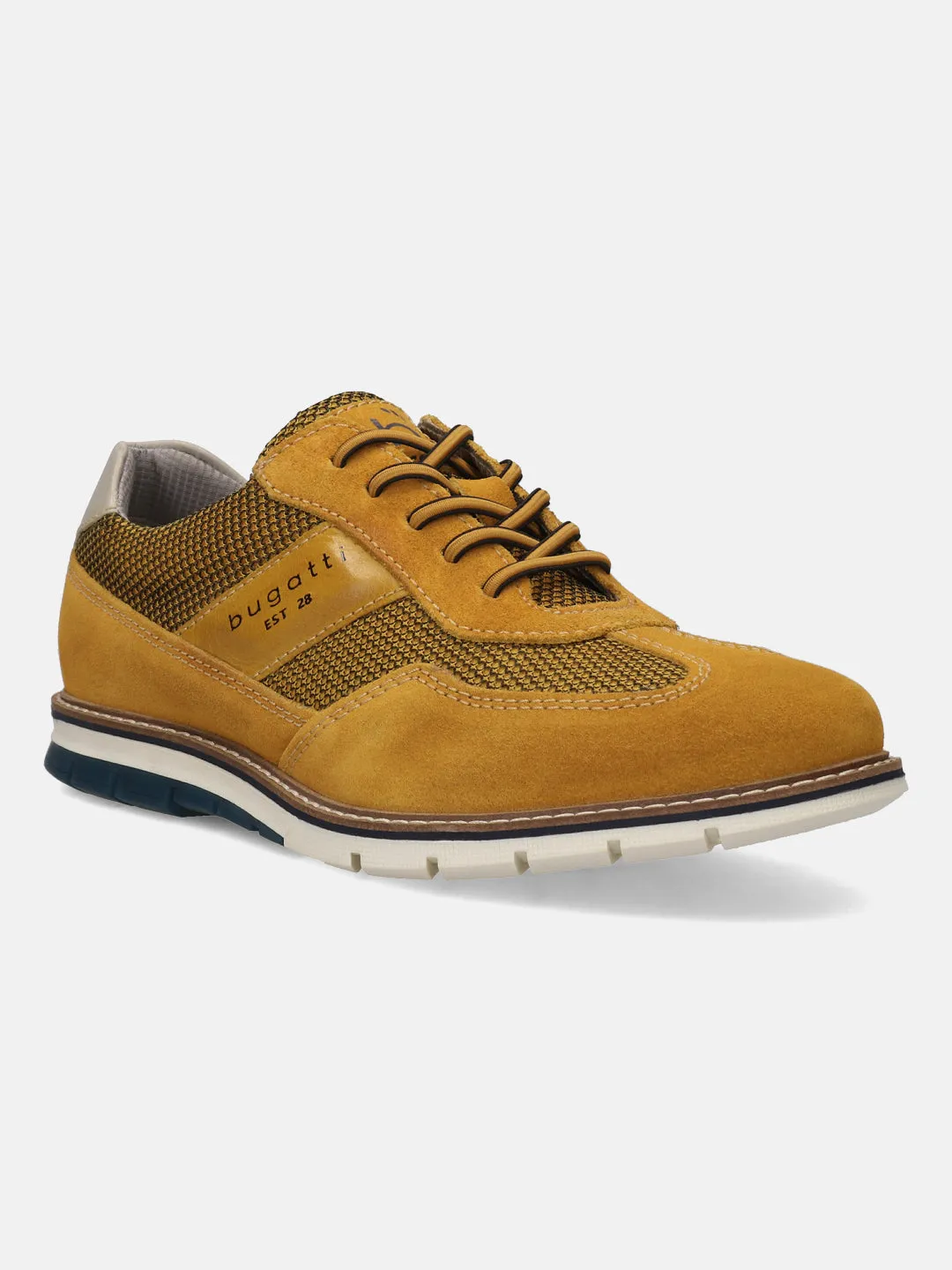 bugatti Yellow Premium Leather Casuals shoes
