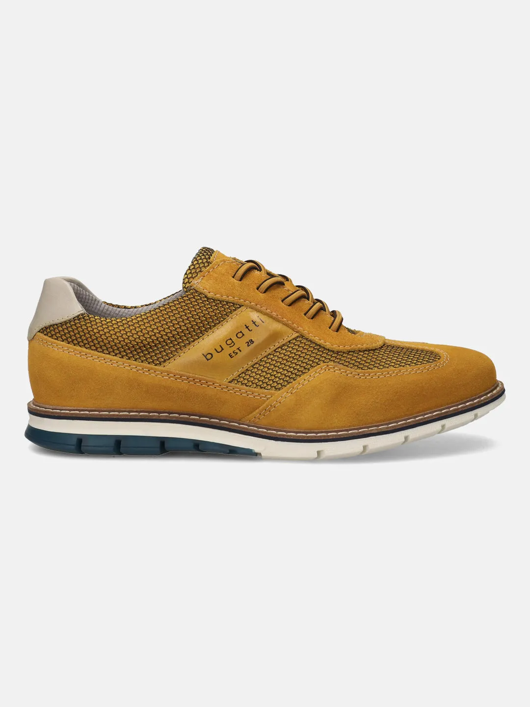 bugatti Yellow Premium Leather Casuals shoes