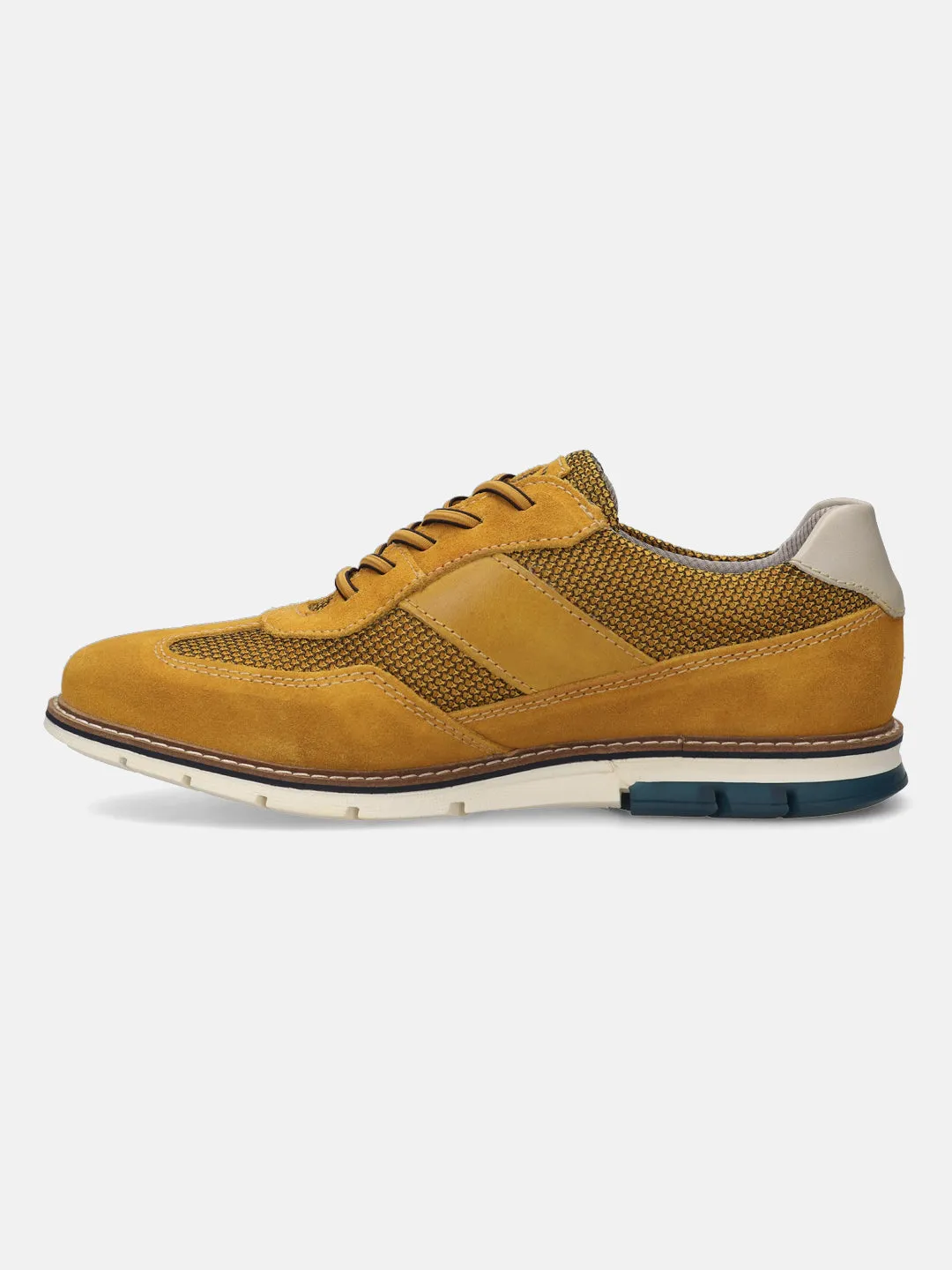 bugatti Yellow Premium Leather Casuals shoes