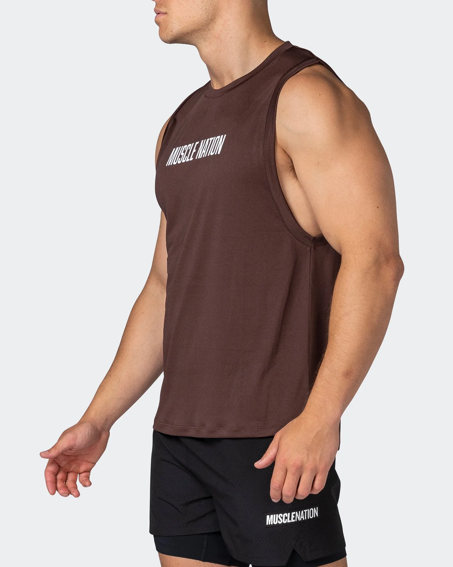 Burly Training Tank - Coffee