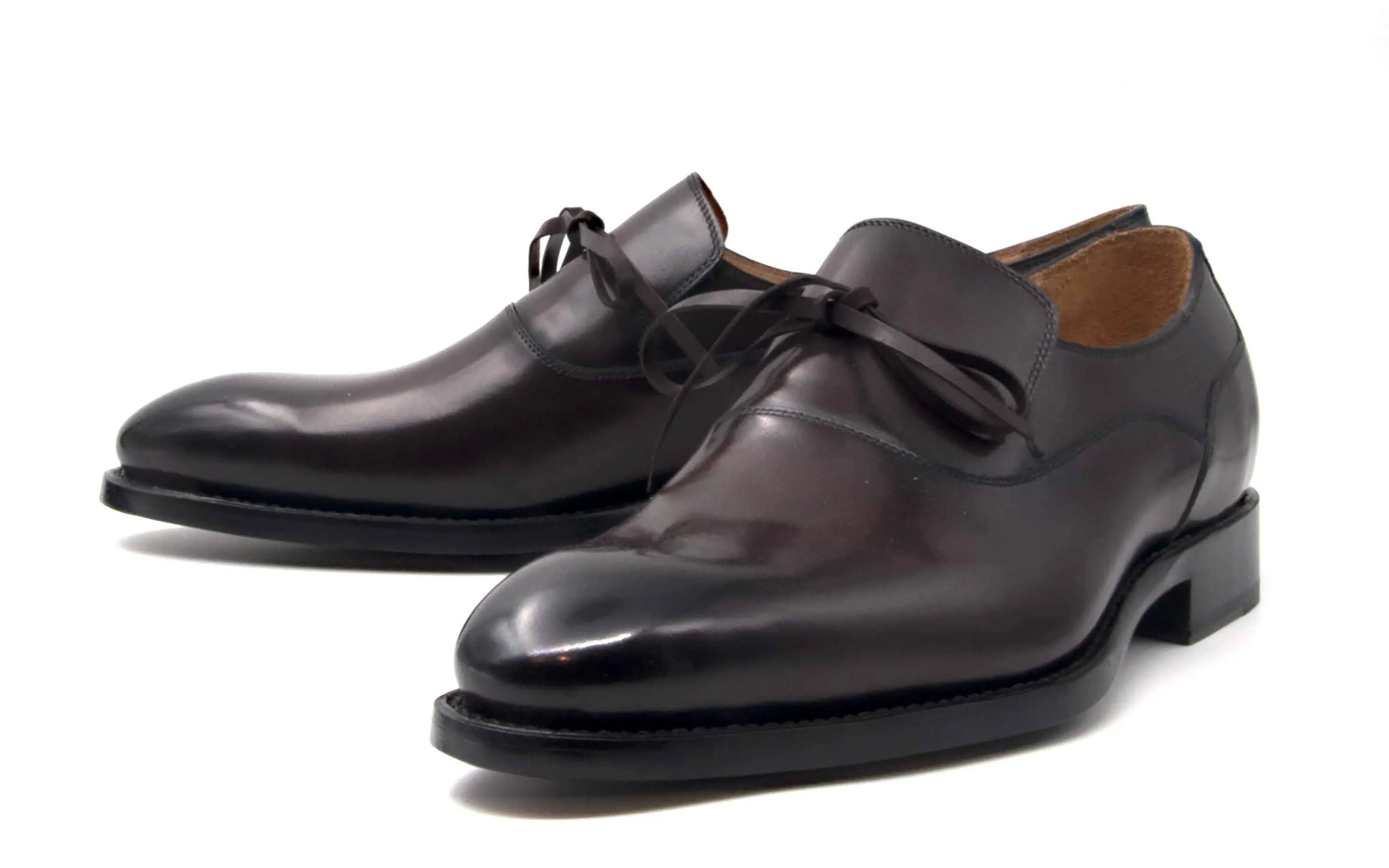 Burnished Calfskin Cambridge Slip-On Shoe Brown