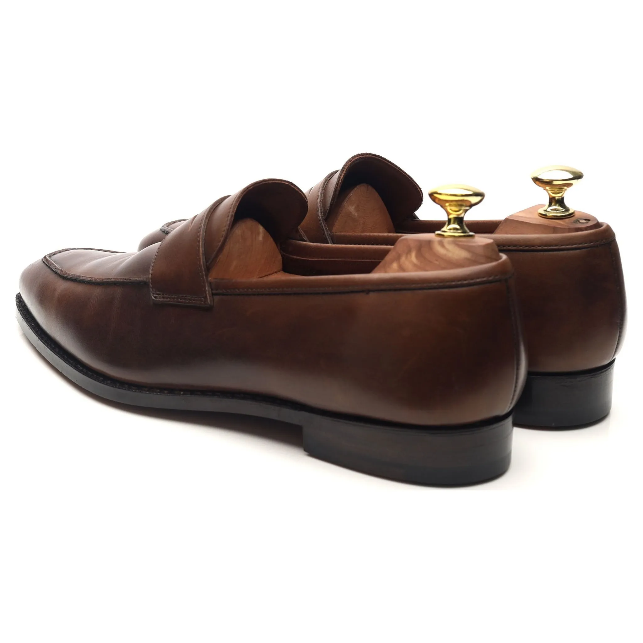 'Bury' Dark Brown Leather Loafers UK 7.5 E