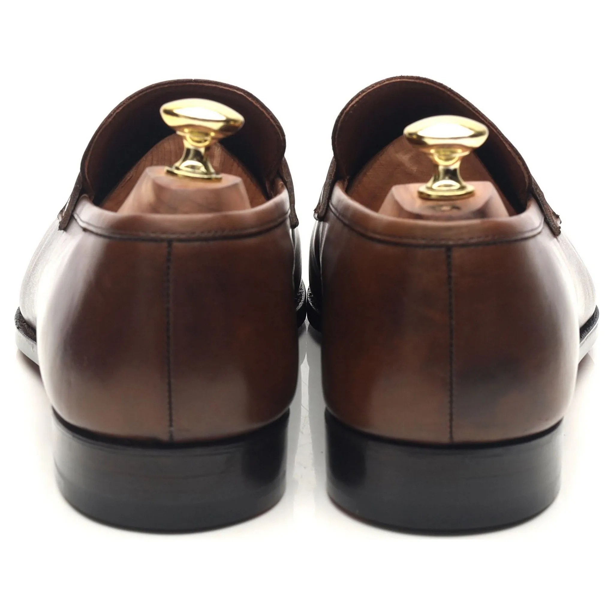 'Bury' Dark Brown Leather Loafers UK 7.5 E