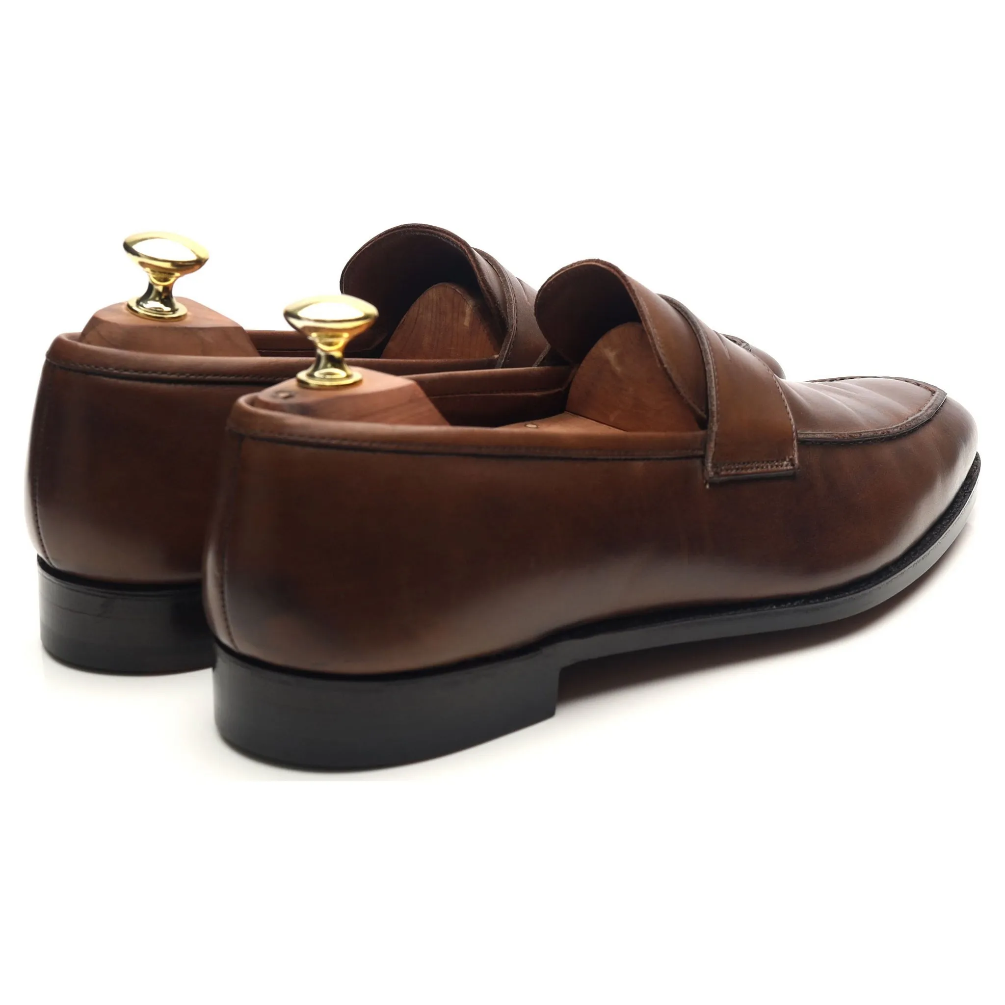 'Bury' Dark Brown Leather Loafers UK 7.5 E