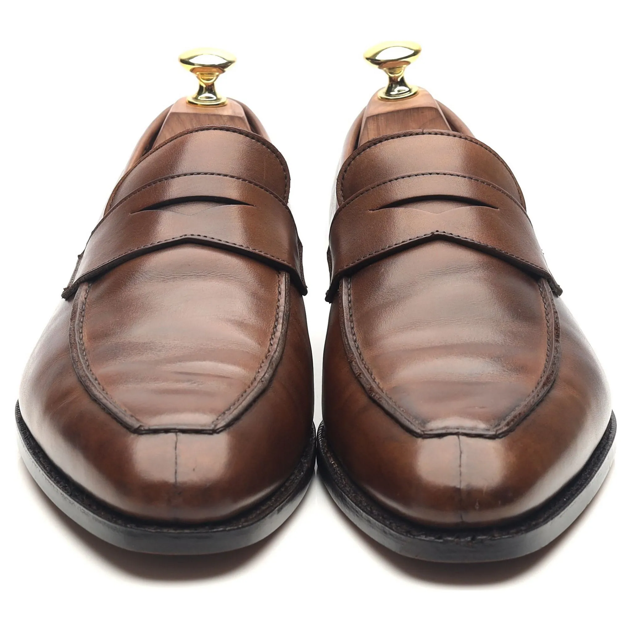 'Bury' Dark Brown Leather Loafers UK 7.5 E