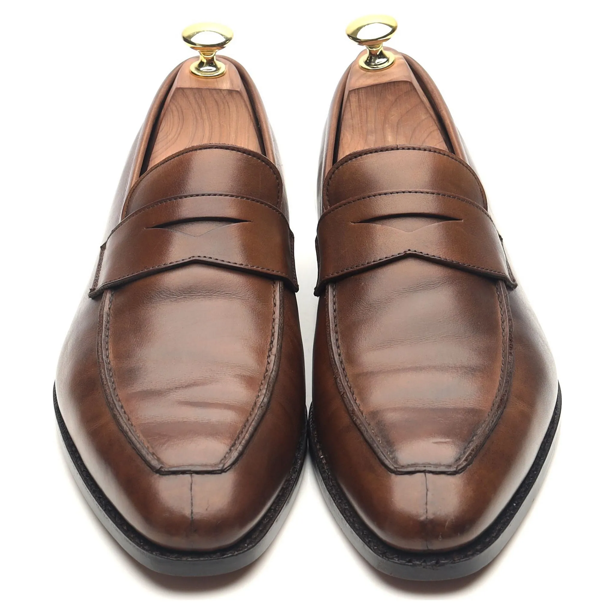 'Bury' Dark Brown Leather Loafers UK 7.5 E