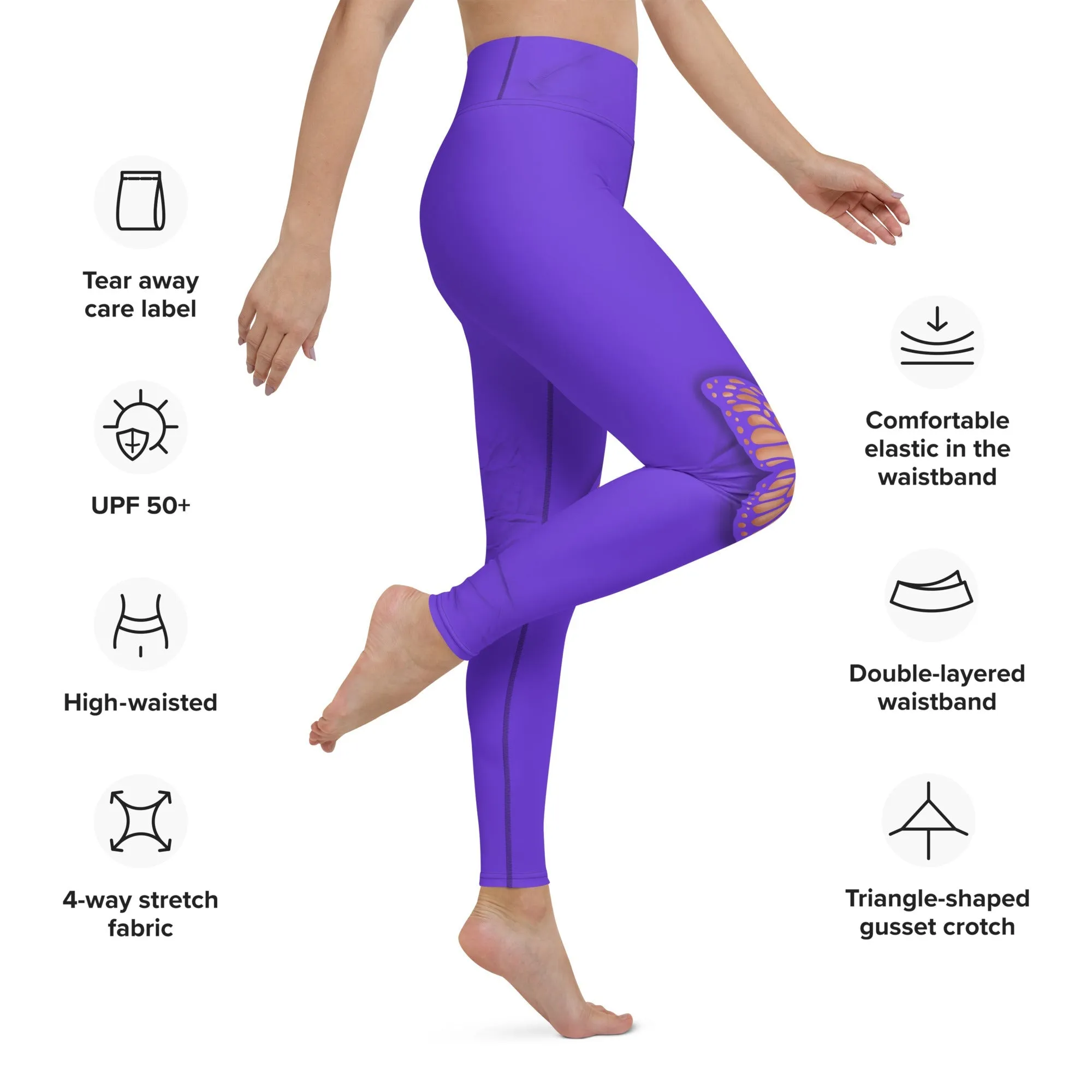 Butterfly Cut Out Yoga Leggings