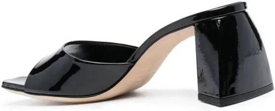 BY FAR Romy leather mules Black