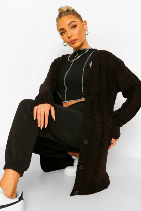 Cable Knit Chunky Cardigan