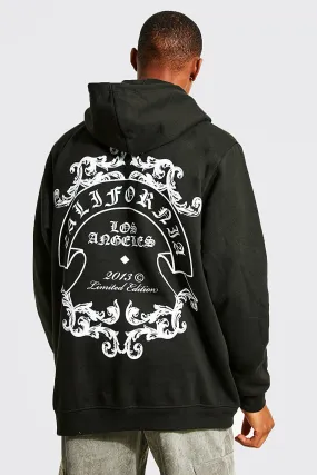 California Crest Back Print Hoodie