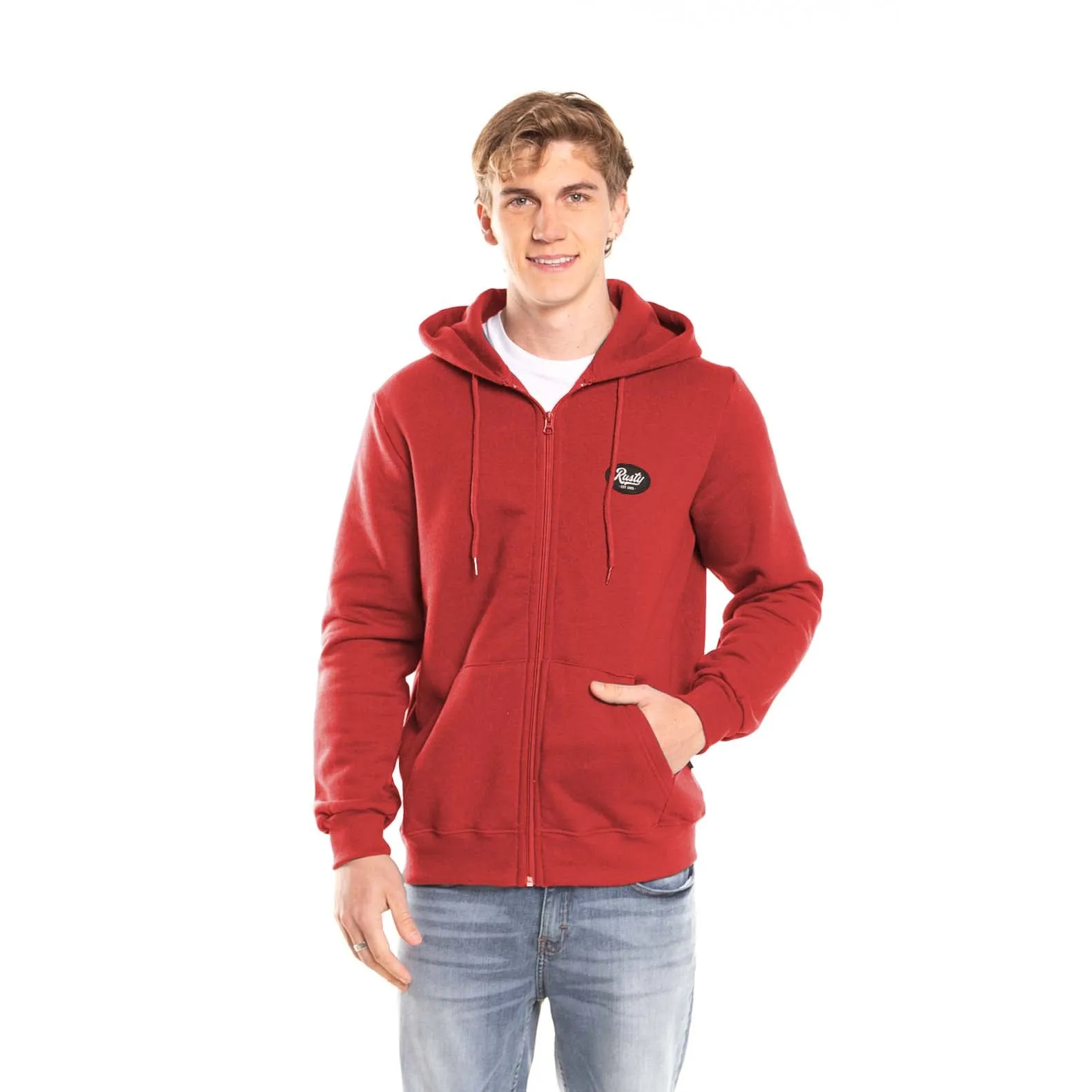 Campera Canguro Rusty Lepatch Zh Red