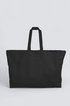 Canvas New York Logo Embroidered XL Tote Bag - Black