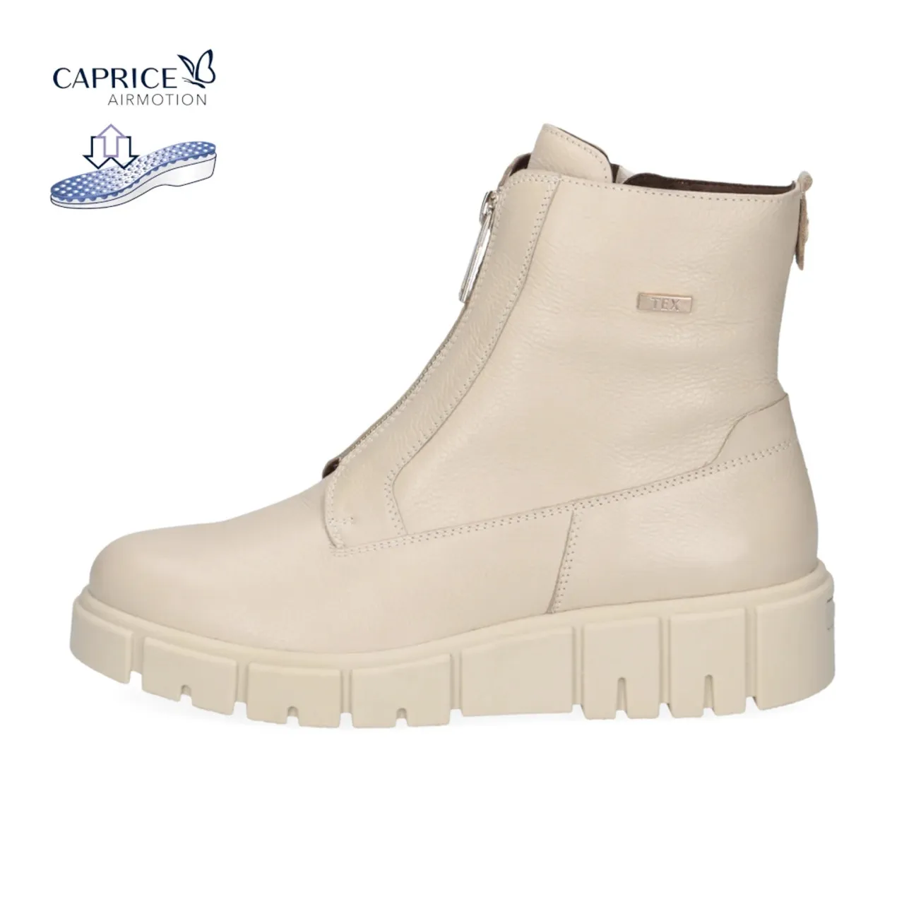 Caprice 25352-43 Ecru Nappa Ankle Boot