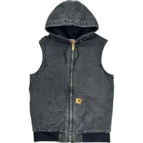 Carhartt Hooded Vest - Medium - Black Cotton