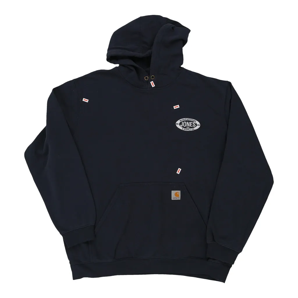 Carhartt Hoodie - 2XL Navy Cotton Blend