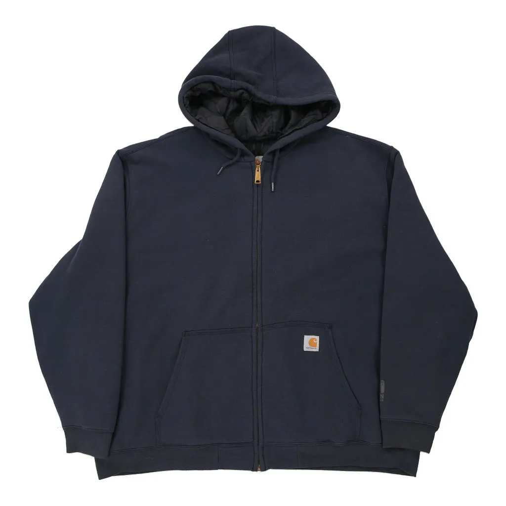 Carhartt Hoodie - 3XL Navy Cotton Blend