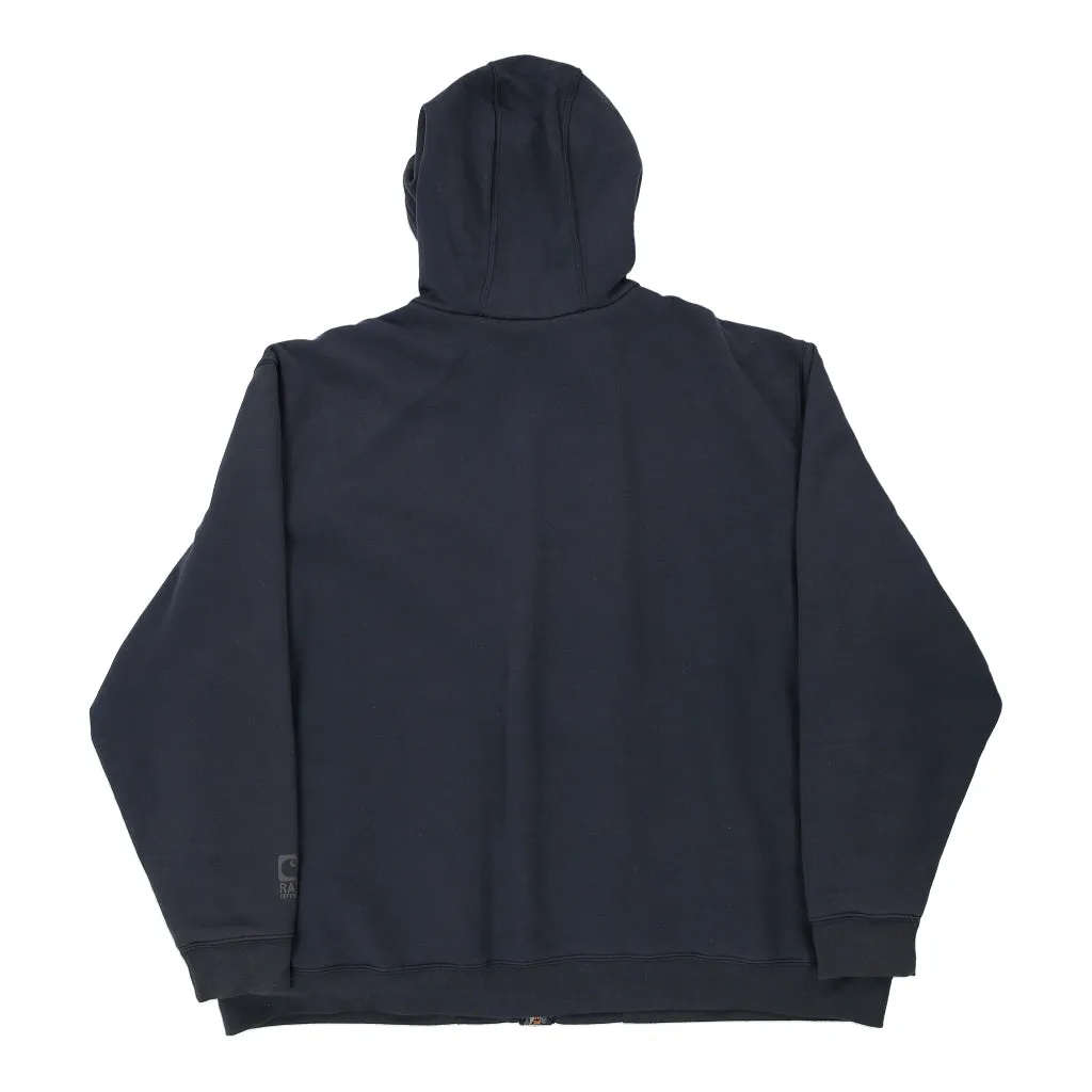 Carhartt Hoodie - 3XL Navy Cotton Blend