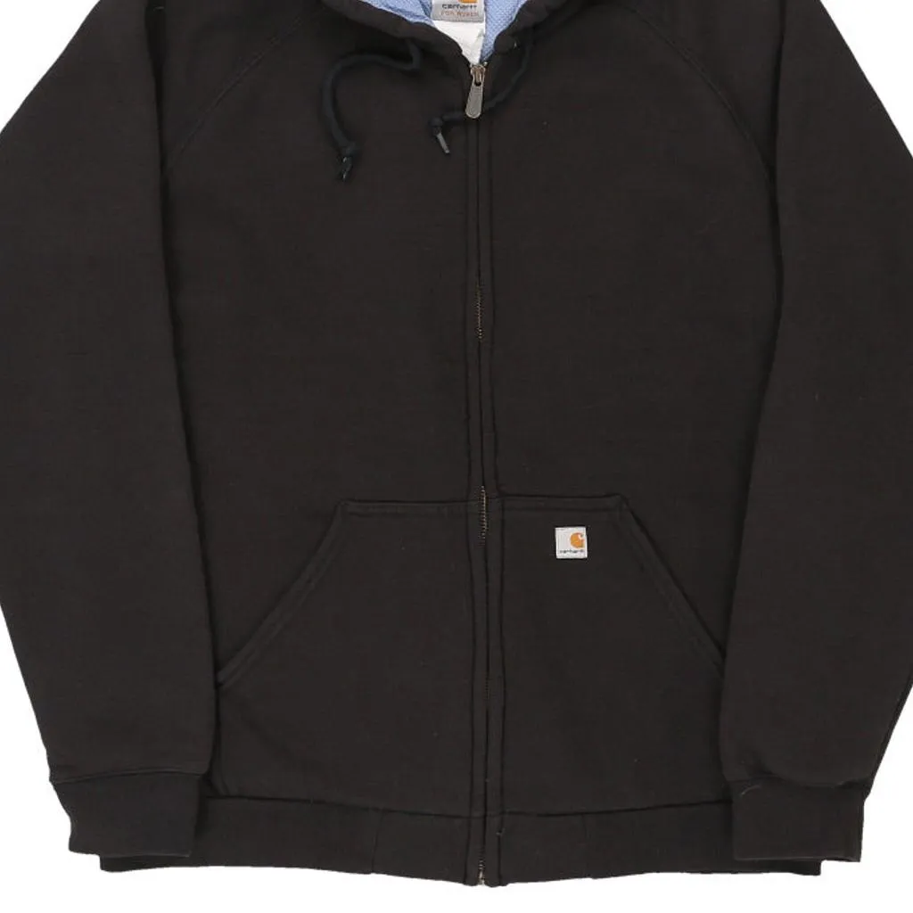 Carhartt Hoodie - Large Black Cotton Blend