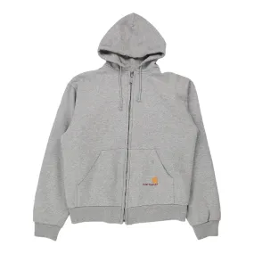 Carhartt Hoodie - Small Grey Cotton Blend