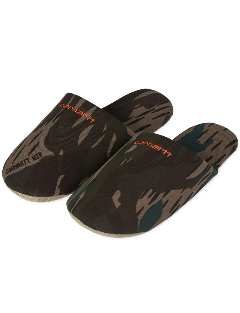 Carhartt Script Embroidery Slippers Camo Unite Copperton