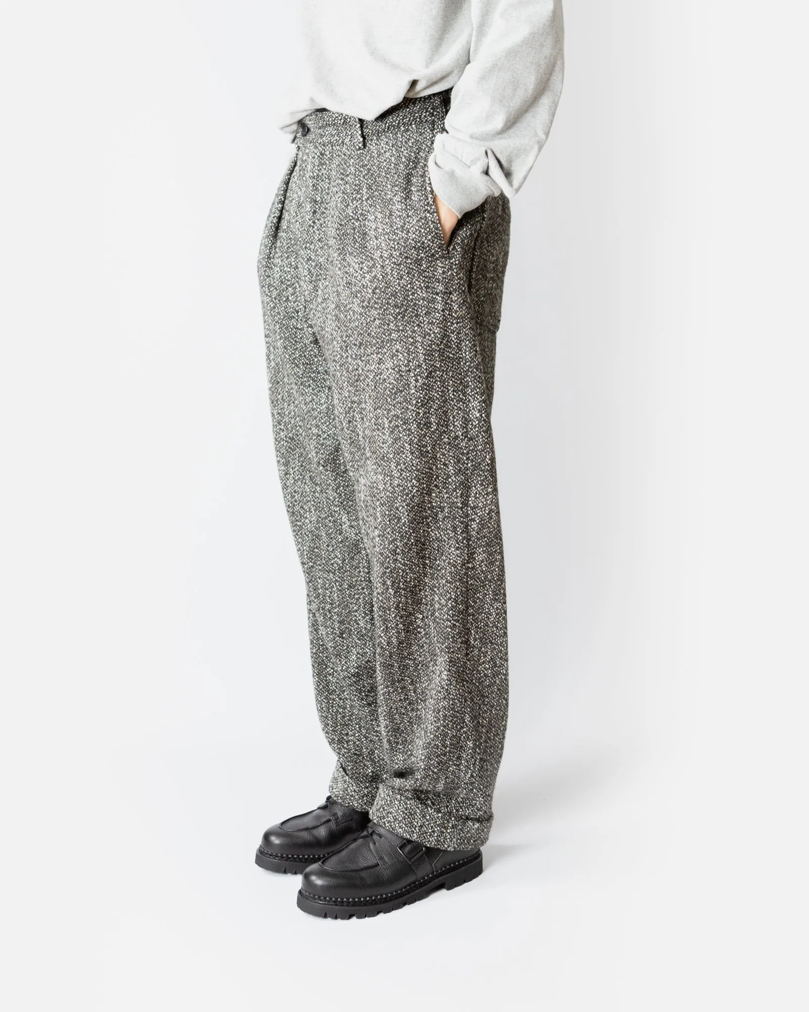 Carlyle Pant –Brown/Black Homespun Wool