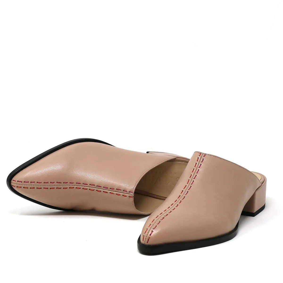 CASS vegan nappa Mules - blush