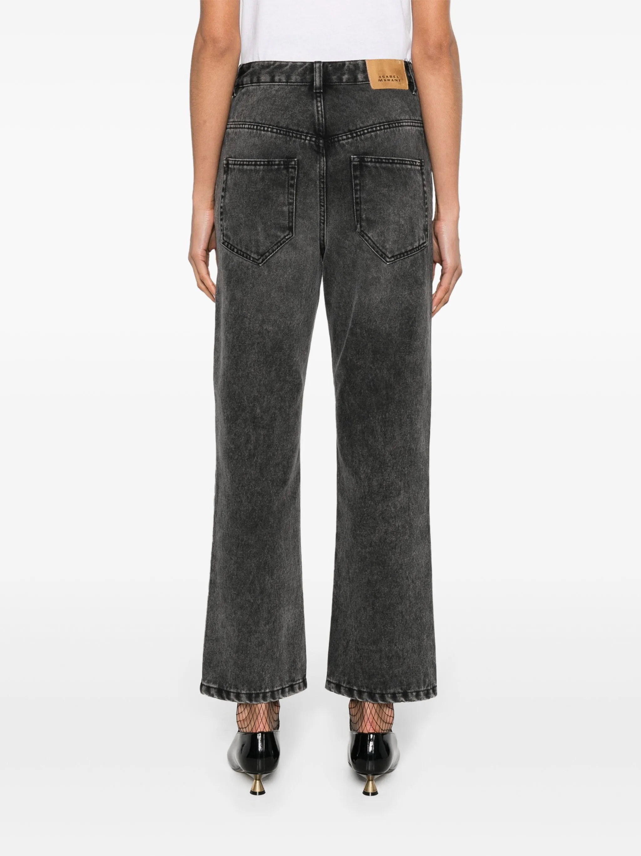 Cassandre high-rise wide-leg jeans