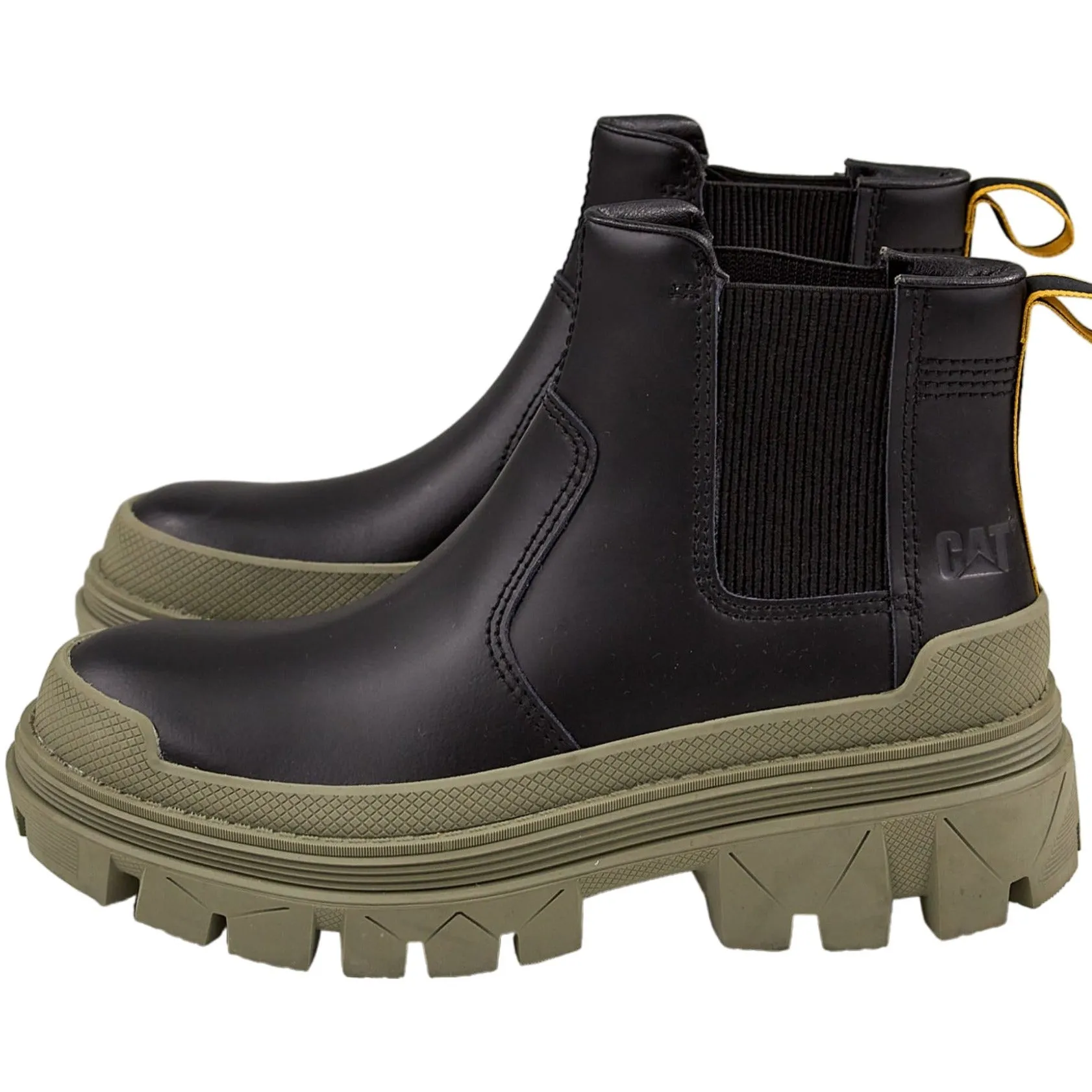 CAT Black Hardwear Chelsea Boots