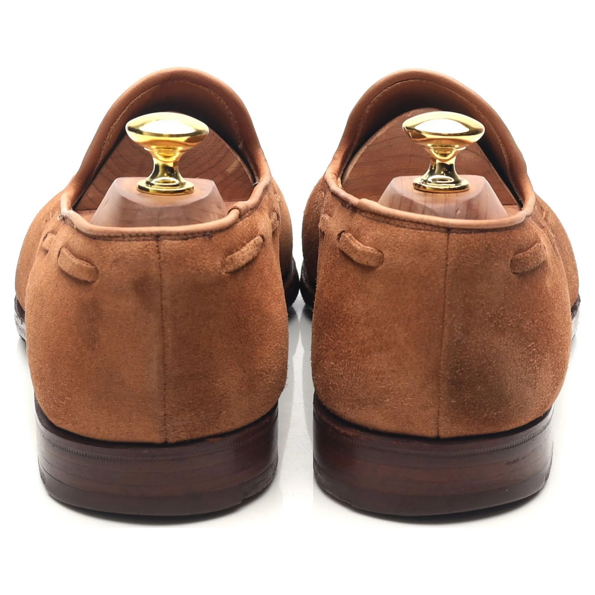 'Cavendish 2' Tan Brown Suede Tassel Loafers UK 8.5 E