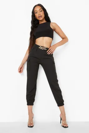 Chain Detail Cargo Joggers