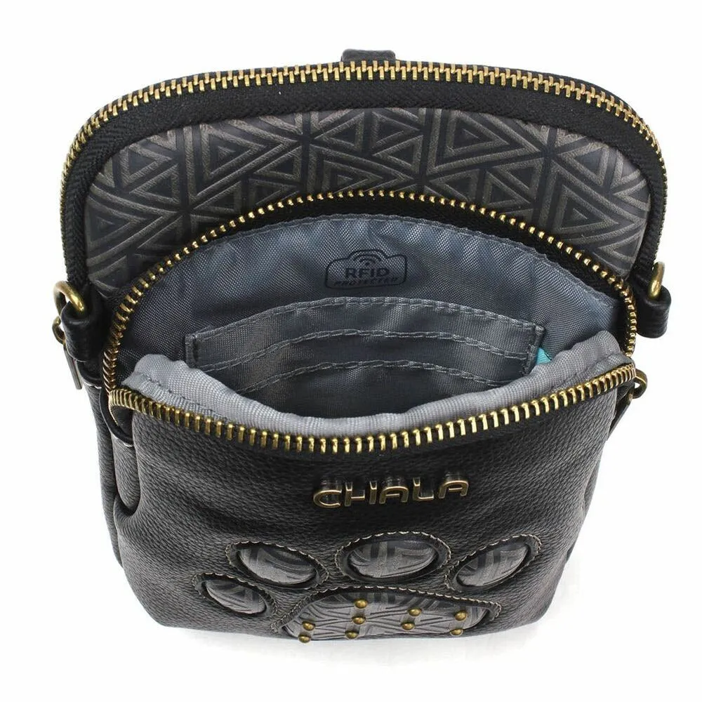 CHALA UNI CELLPHONE CROSS BODY BLACK PAW BAG