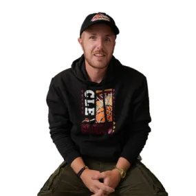 Charge Black and New Gold Retro Hoodie