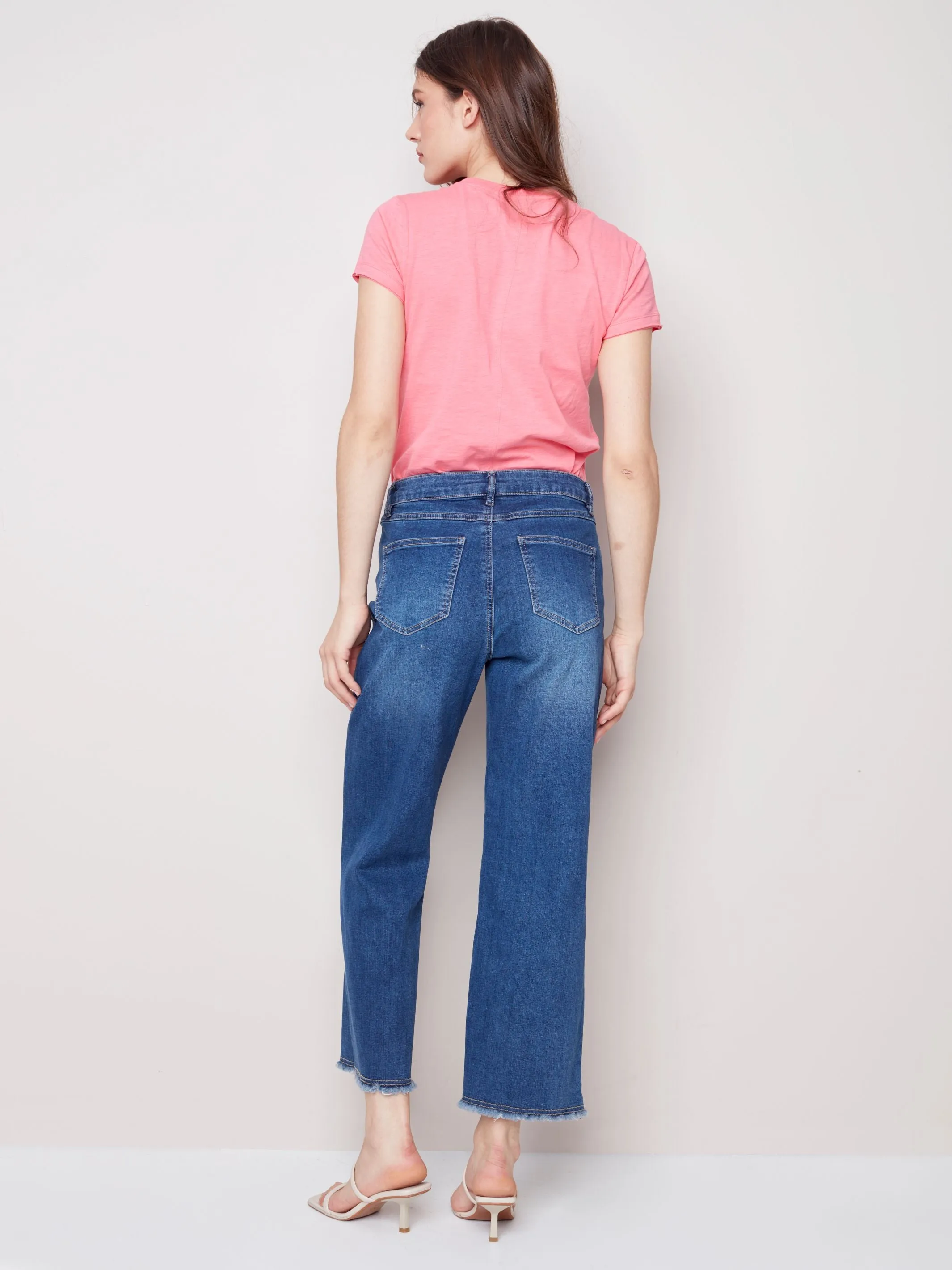 Charlie B Wide Leg Denim Jeans