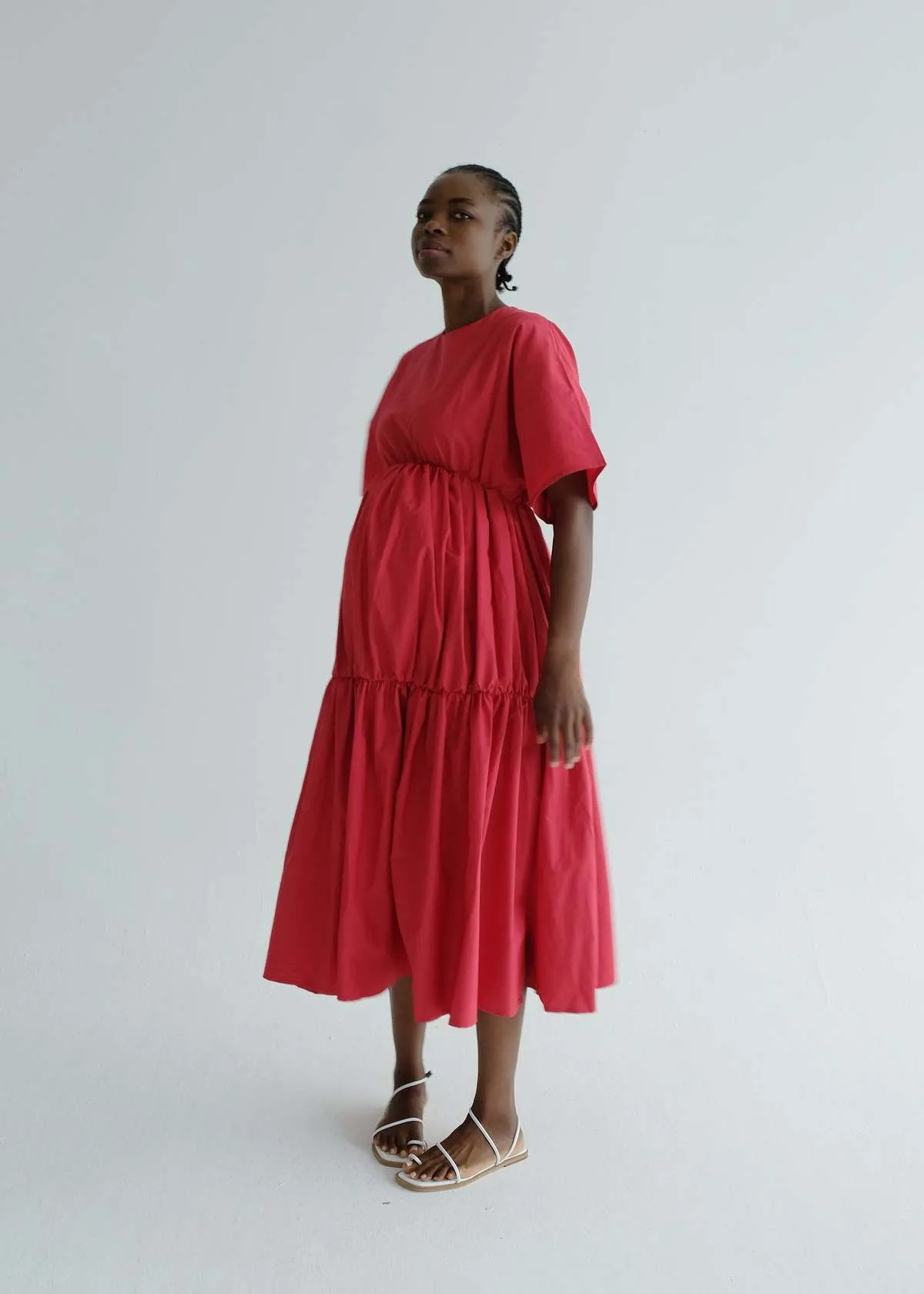 Charlie Maternity Dress - Red