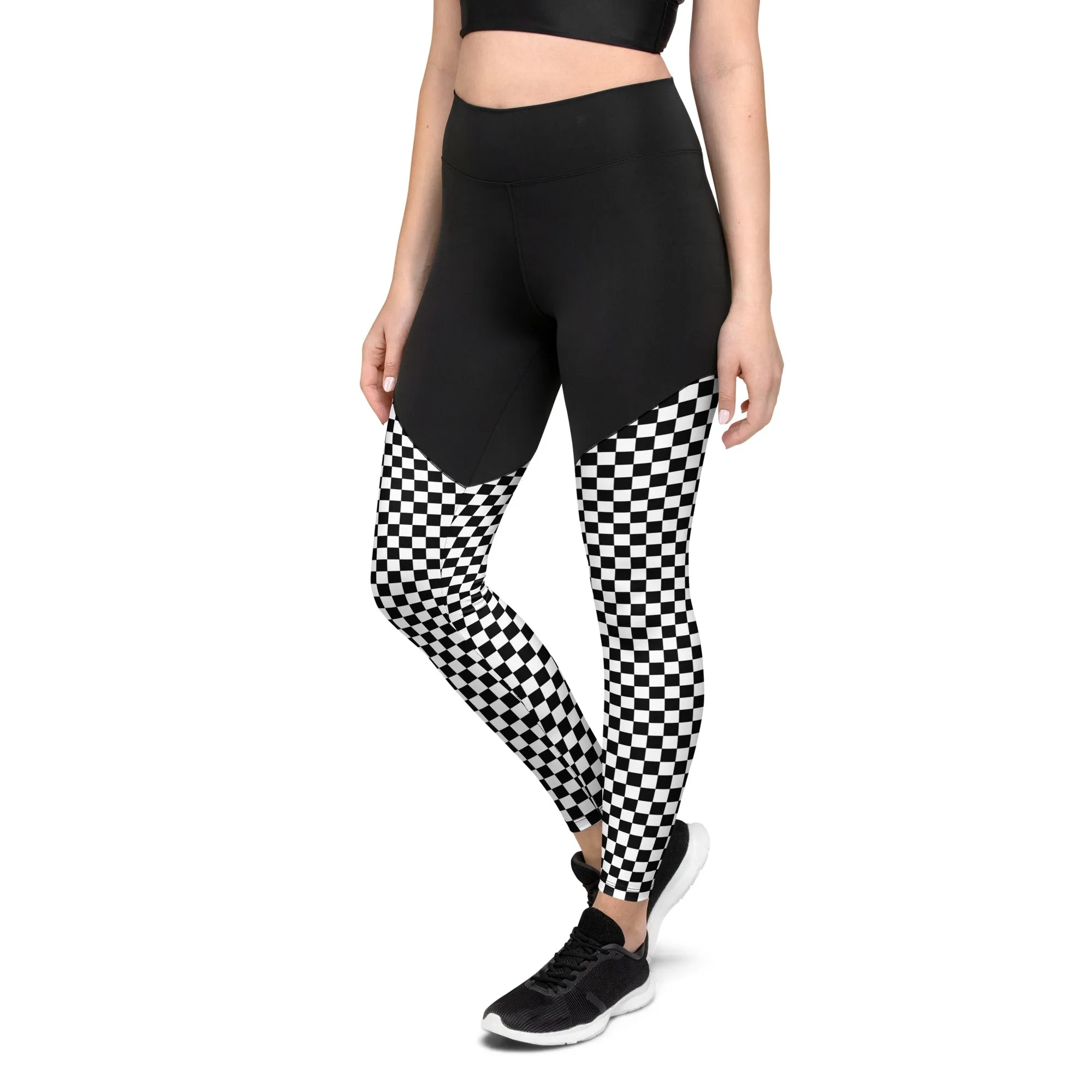 Checkered Compression Leggings